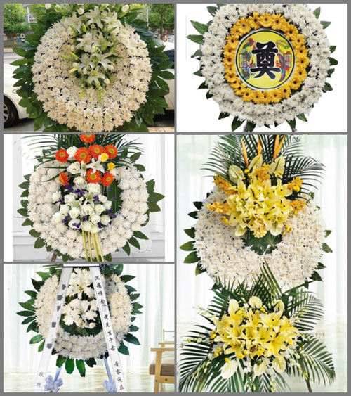 湖北黄石市阳新县浮屠镇烧厂村花圈速递
